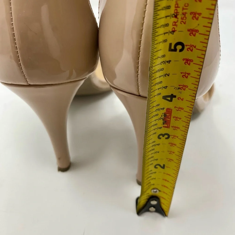 Women’s Elegant Nude Heeled Sandals Size 9.5